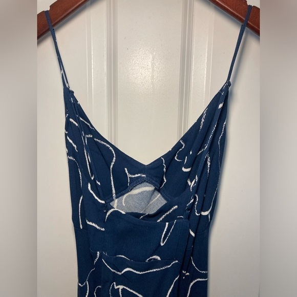 NWT Madewell Navy sundress with white design - Size 12 - Picture 2 of 3